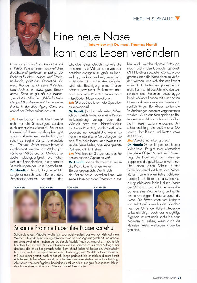Dr. Hundt Journal M�nchen
