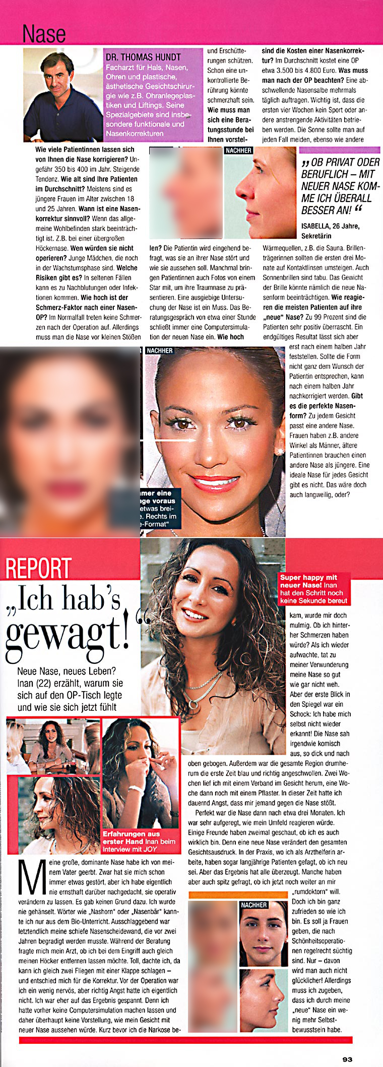 Dr. Hundt Nasenkorrektur Joy
